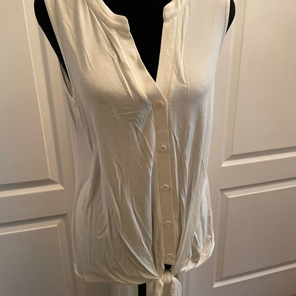Off white tie top